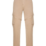 Strap Cargo Pants In Light Brown