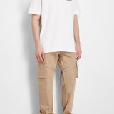Strap Cargo Pants In Light Brown