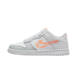 Кросівки Nike Dunk Low SE 3D Swoosh Pure Platinum Total Orange (GS)