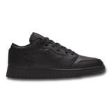 Air Jordan 1 Low Tumbled Leather Black (GS)