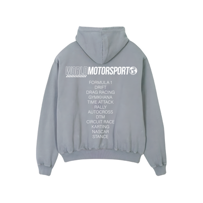 Худі «MOTORSPORT» Light Grey Hoodie