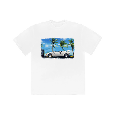 Футболка ODF&Chill «Lambo» White T-Shirt