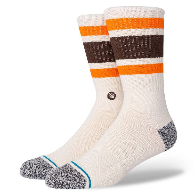 Шкарпетки Stance Boyd Crew Off White Orange Brown