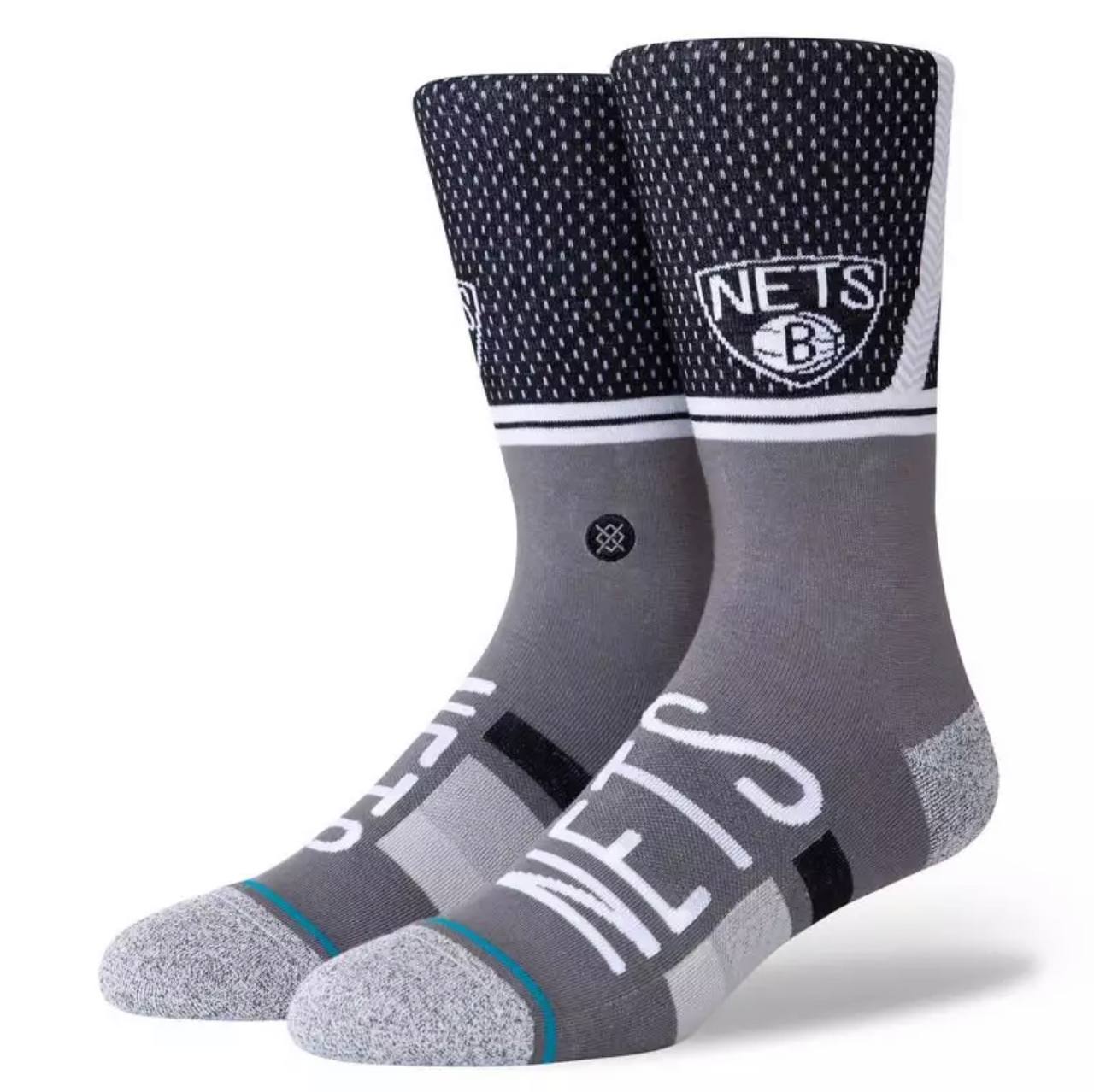 Шкарпетки Stance Brooklyn Nets Crew Shortcut Grey Black