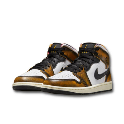 Jordan 1 Mid SE Orange Wear Away (GS)