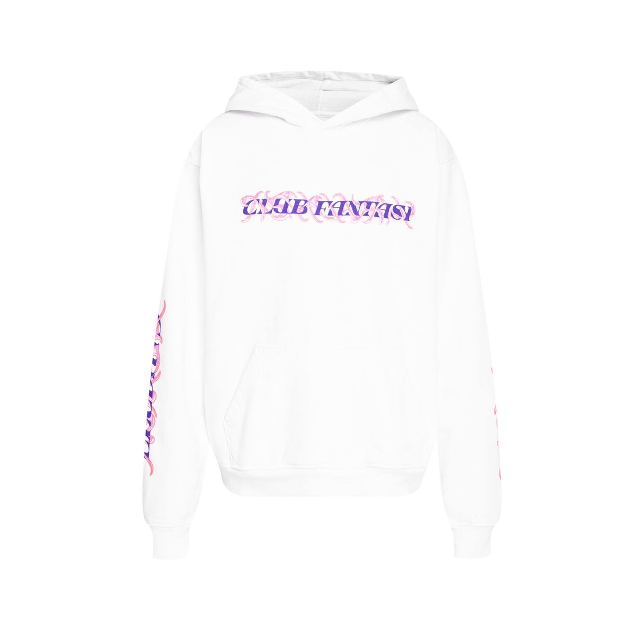 Худі Club Fantasy Purple Pink Script White Hoodie