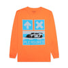 Футболка з довгим рукавом Pleasures Car Orange Longsleeve