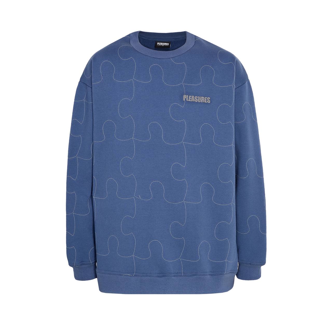 Світшот Pleasures Puzzle Navy Blue Sweatshirt