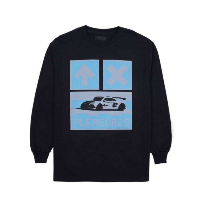 Футболка з довгим рукавом Pleasures Car Black Longsleeve