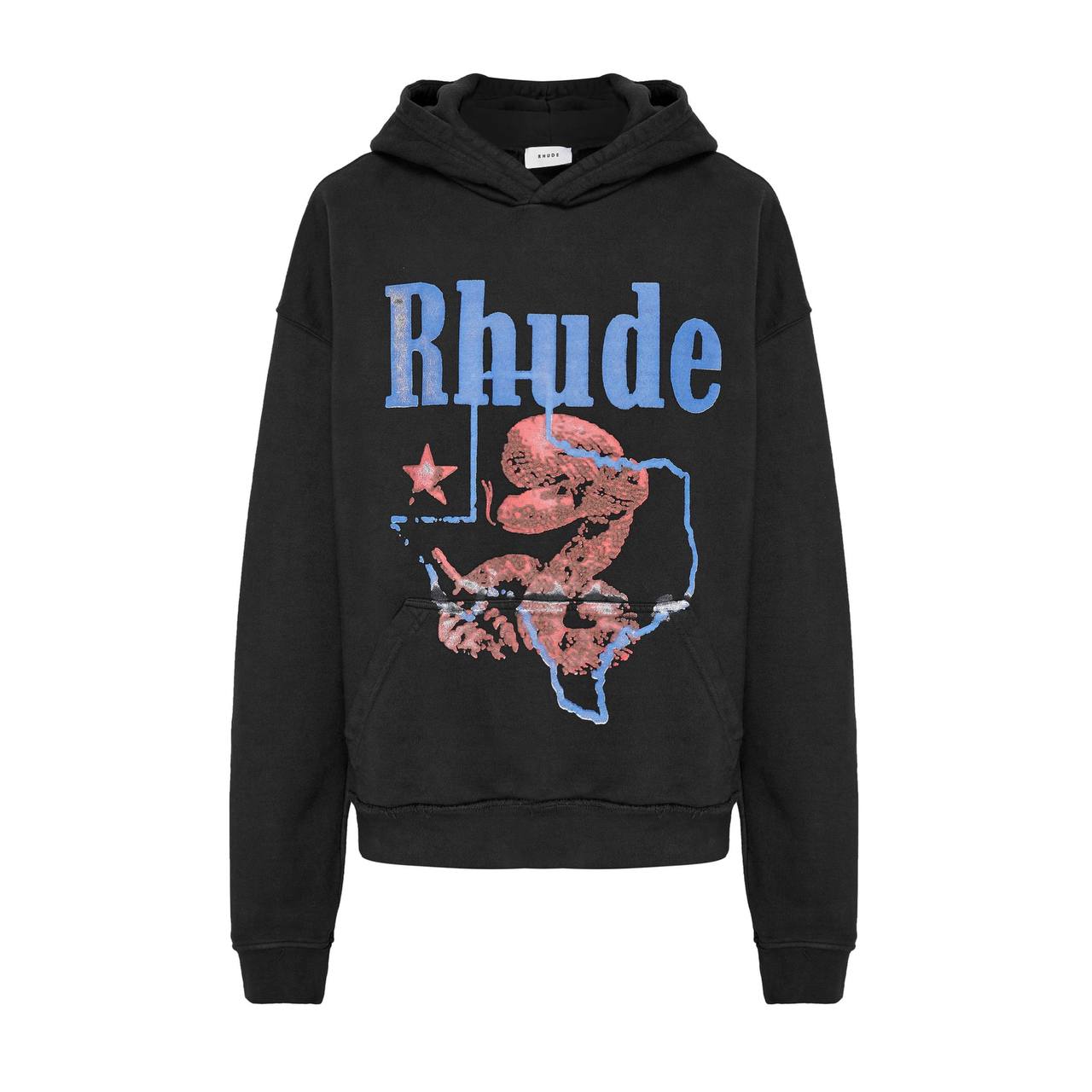 Худі Rhude State Black Hoodie