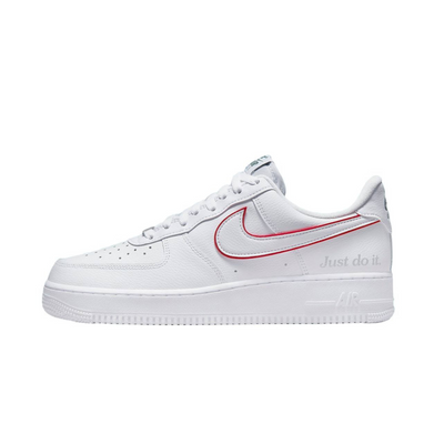 Кросівки Nike Air Force 1 Low Just Do It "White Noble Green Metallic Silver University Red"