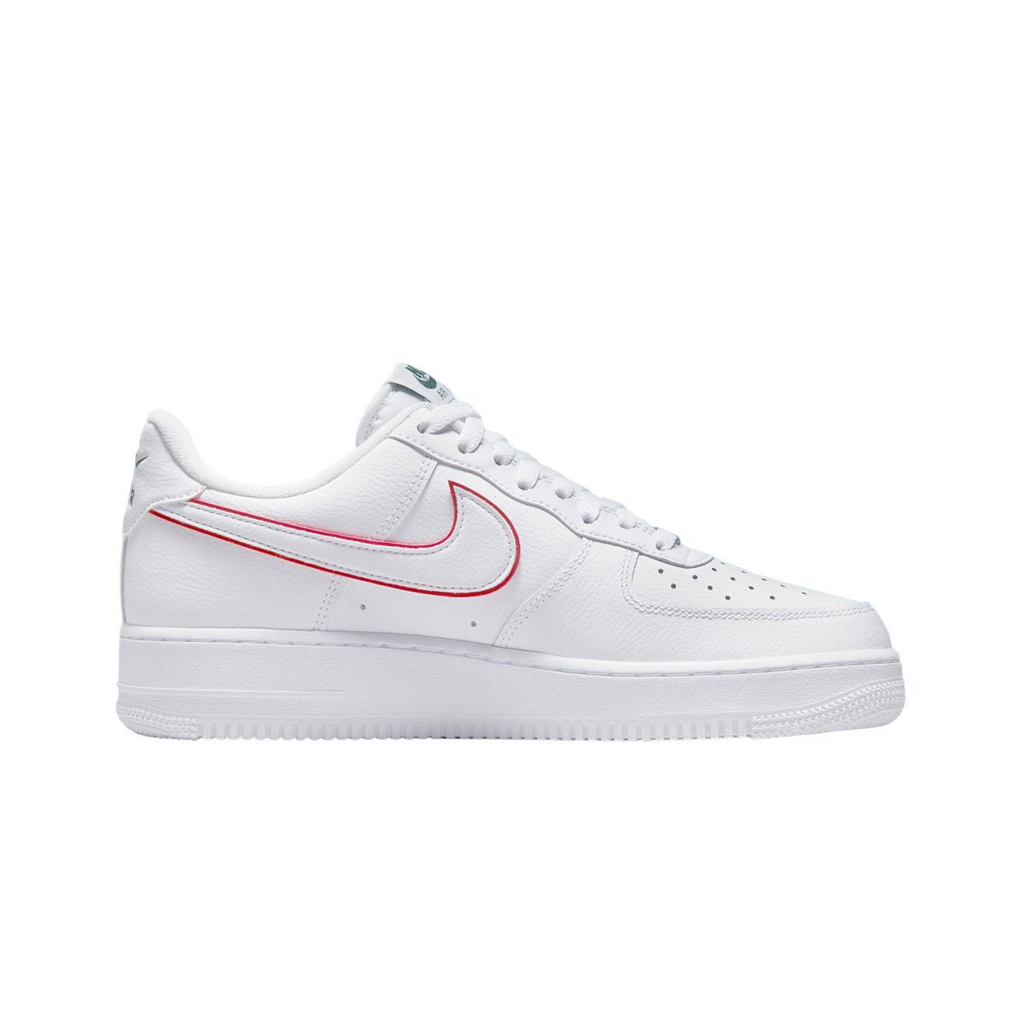 Кросівки Nike Air Force 1 Low Just Do It "White Noble Green Metallic Silver University Red"