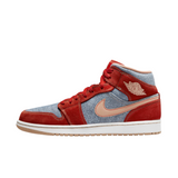 Кросівки Jordan 1 Mid "Denim Red"