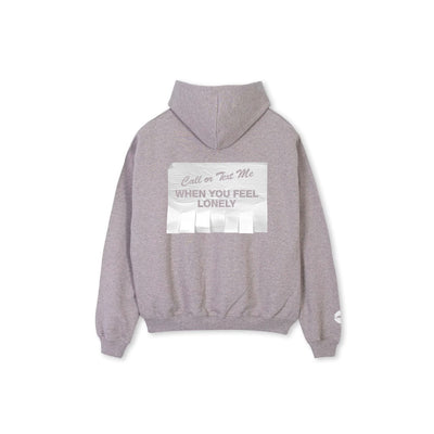 Худі Call or Text Me Grey Marl