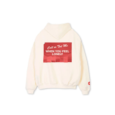 Худі Call or Text Me Cream White